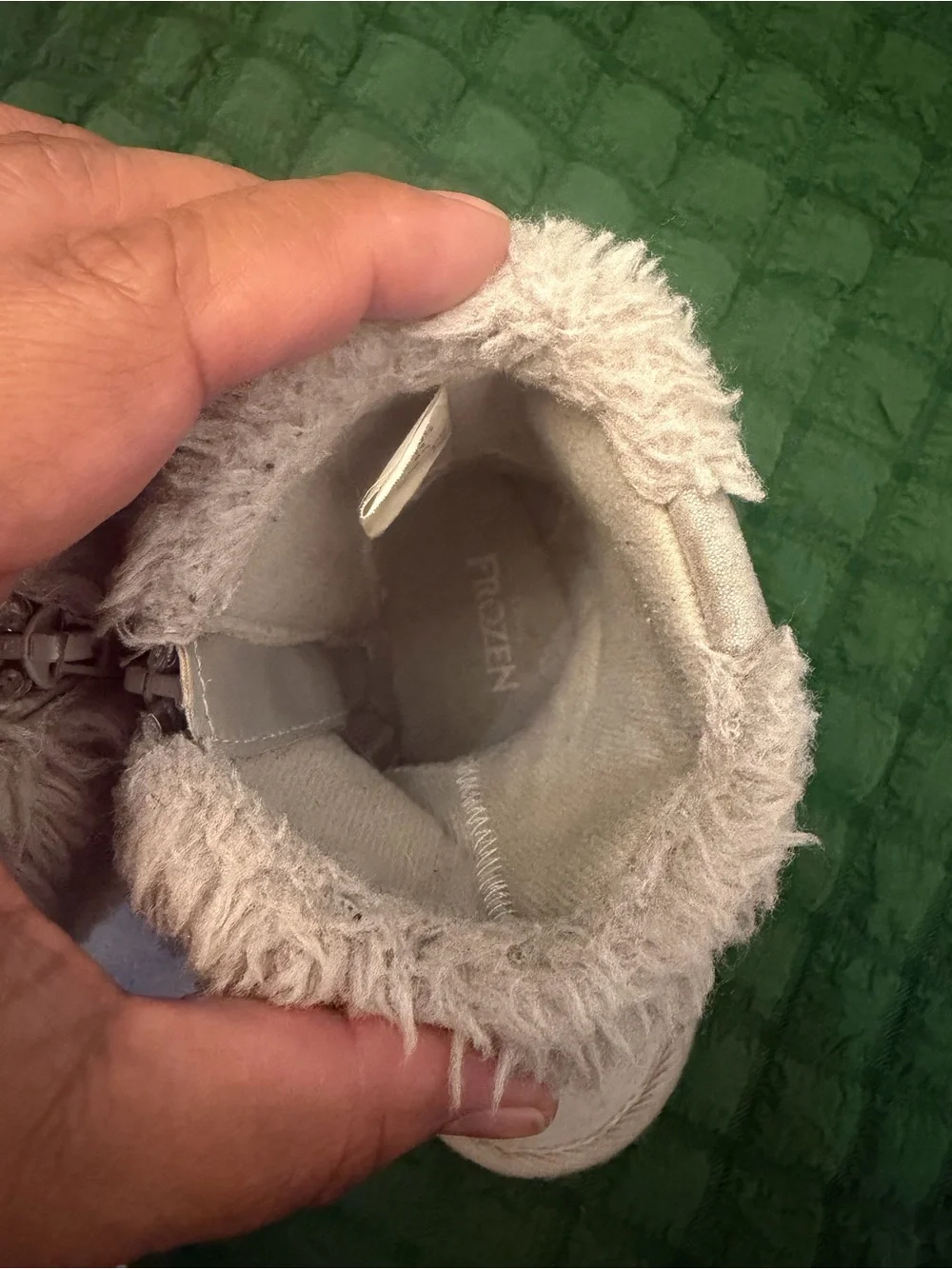 Cozy Silver Kids Winter Boots with Plush Cuff
